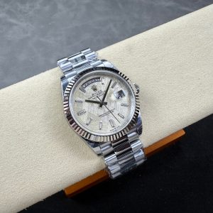 Rolex Day-Date 40mm Silver Gold