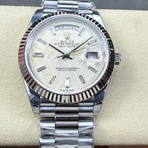 Rolex Day-Date 40mm Silver Gold