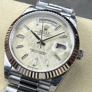 Rolex Day-Date 40mm Silver Gold