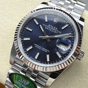 Rolex Day-Date 36mm Silver Navy Blue