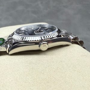 Rolex Day-Date 36mm Silver Navy Blue