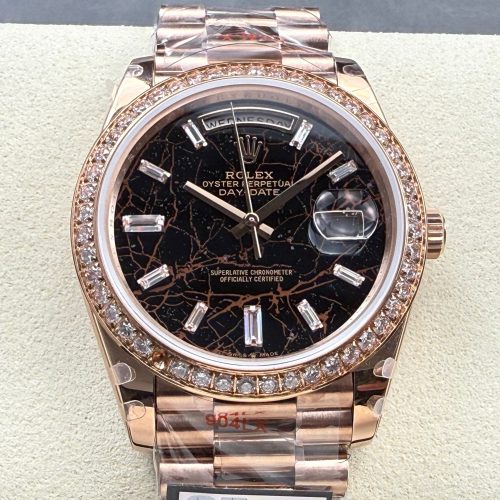 Rolex Day-Date 40mm Pink Gold Black