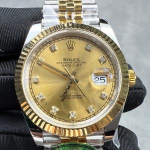 Rolex Datejust 41mm Silver Gold