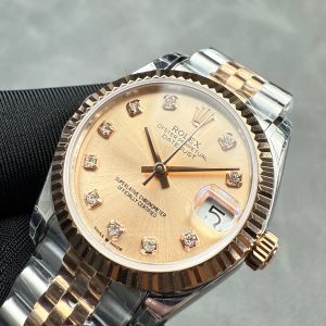 ROLEX Datejust 31mm Silver Pink Gold