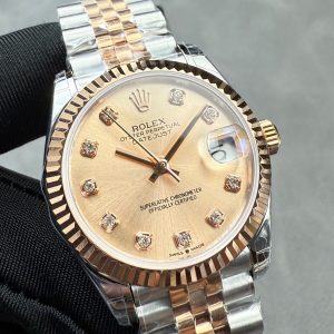 ROLEX Datejust 31mm Silver Pink Gold