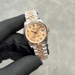 ROLEX Datejust 31mm Silver Pink Gold