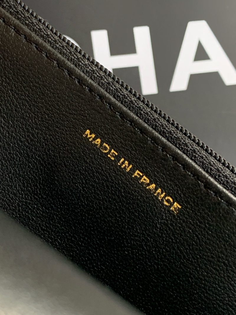 CC Handle Bag 19cm Double C Black Lambskin Gold Hardware