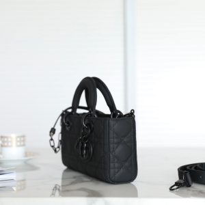 CD Lady D-Joy Black Patent Leather with Black Hardware