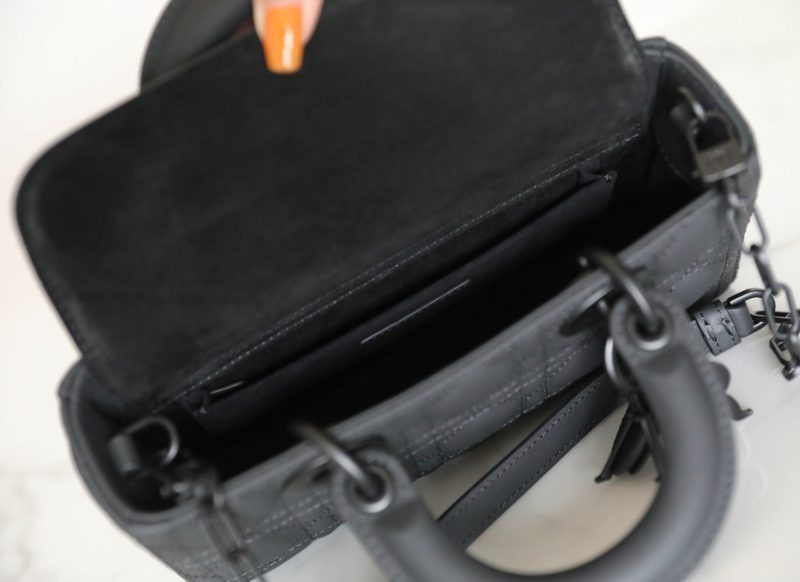 CD Lady D-Joy Black Patent Leather with Black Hardware