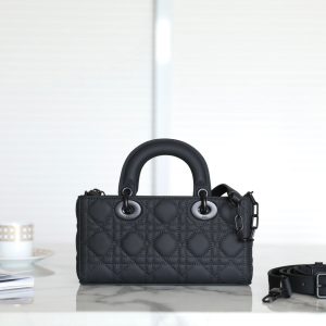 CD Lady D-Joy Black Patent Leather with Black Hardware