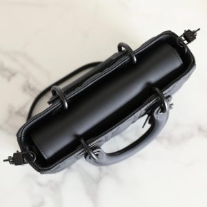 CD Lady D-Joy Black Patent Leather with Black Hardware