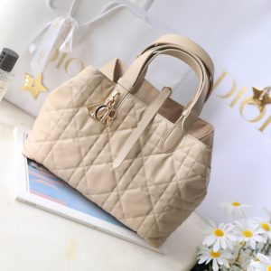 CD Toujours Bag 28.5 Light Beige Calfskin