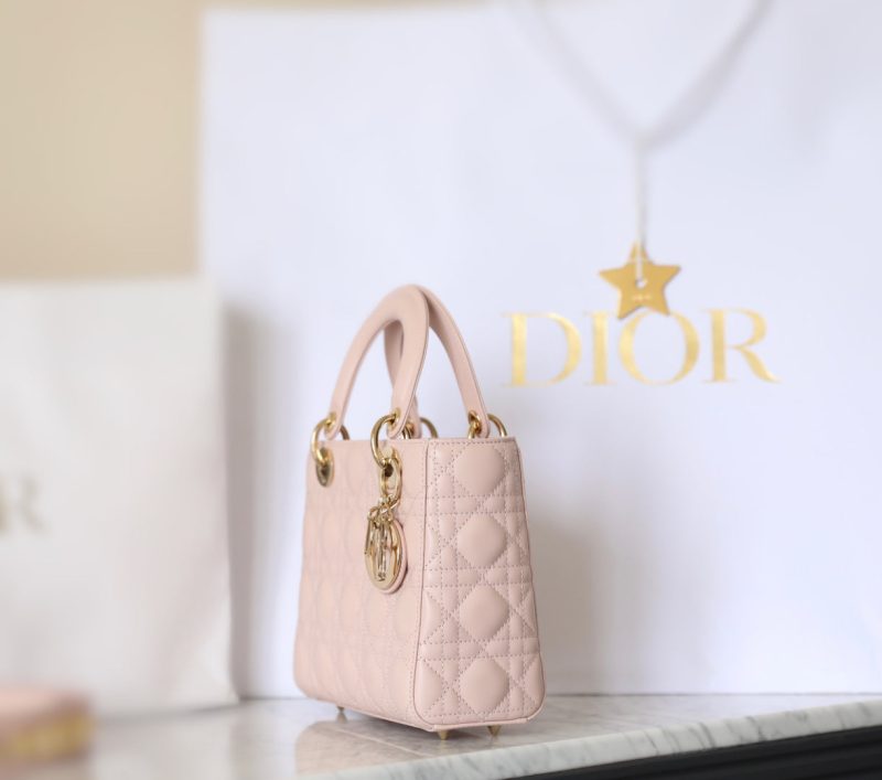 CD Lady Dior 20 Bag Pink Lambskin