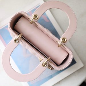 CD Lady Dior 20 Bag Pink Lambskin