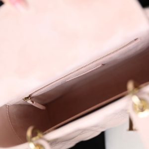 CD Lady Dior 20 Bag Pink Lambskin