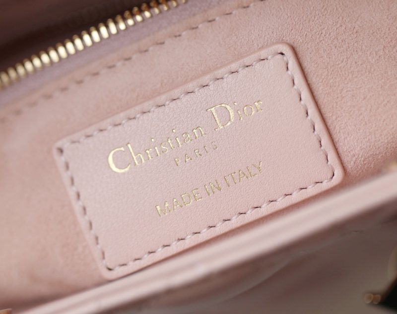 CD Lady Dior 20 Bag Pink Lambskin