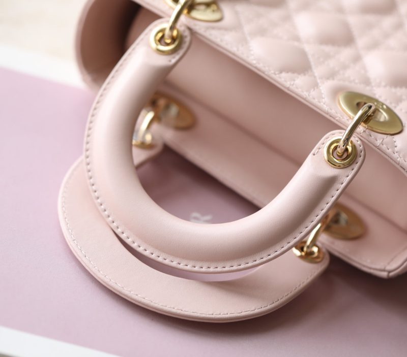CD Lady Dior 20 Bag Pink Lambskin
