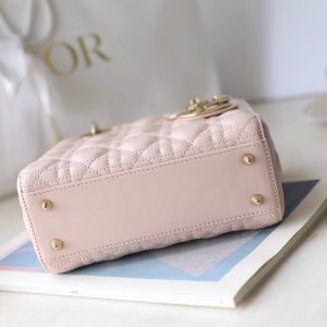 CD Lady Dior 20 Bag Pink Lambskin
