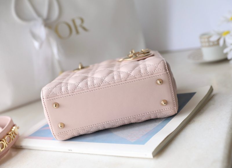 CD Lady Dior 20 Bag Pink Lambskin