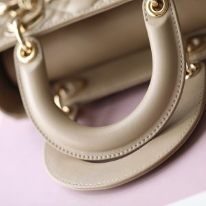 CD Lady Dior 20 Bag Khaki Lambskin