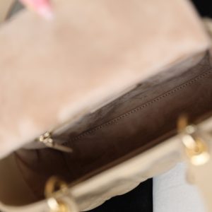 CD Lady Dior 20 Bag Khaki Lambskin