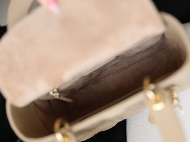 CD Lady Dior 20 Bag Khaki Lambskin