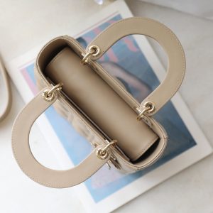 CD Lady Dior 20 Bag Khaki Lambskin
