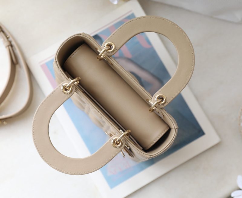 CD Lady Dior 20 Bag Khaki Lambskin