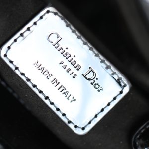 CD Lady Dior Mini Bag With Silver Hardware Calfskin