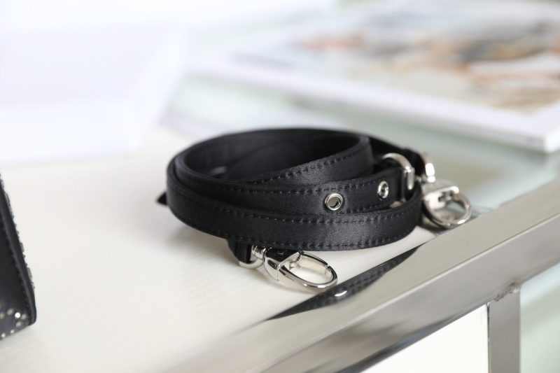 CD Lady Dior Mini Diamond Bag Black Satin