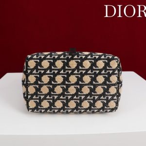 CD Toujours Vertical Small Bag 19Diamond Black Beige Leather