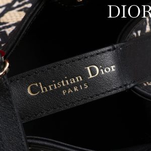 CD Toujours Bag 29 Diamond Black Beige Leather