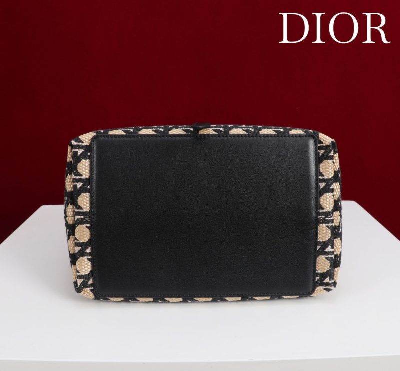 CD Toujours Small Bag 23 Diamond Black Beige Leather 280283