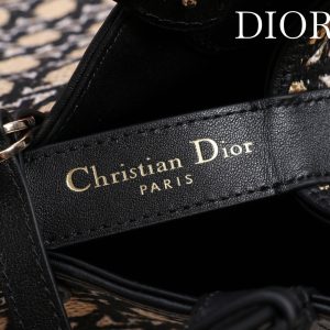 CD Toujours Bag 29 Diamond Black Beige Leather