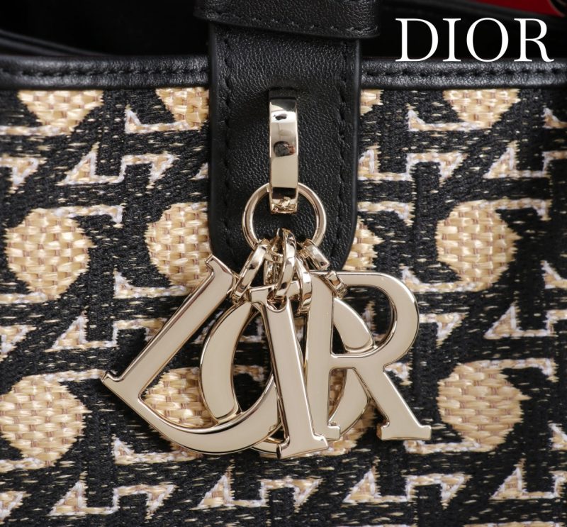 CD Toujours Bag 29 Diamond Black Beige Leather