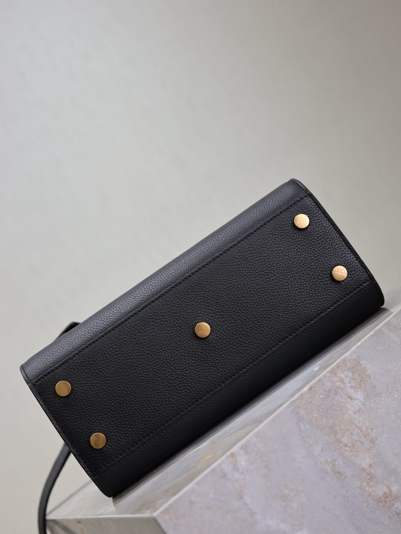 Sac De Jour Nano 26cm Black Grain Cowhide GHW