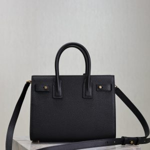 Sac De Jour Nano 26cm Black Grain Cowhide GHW