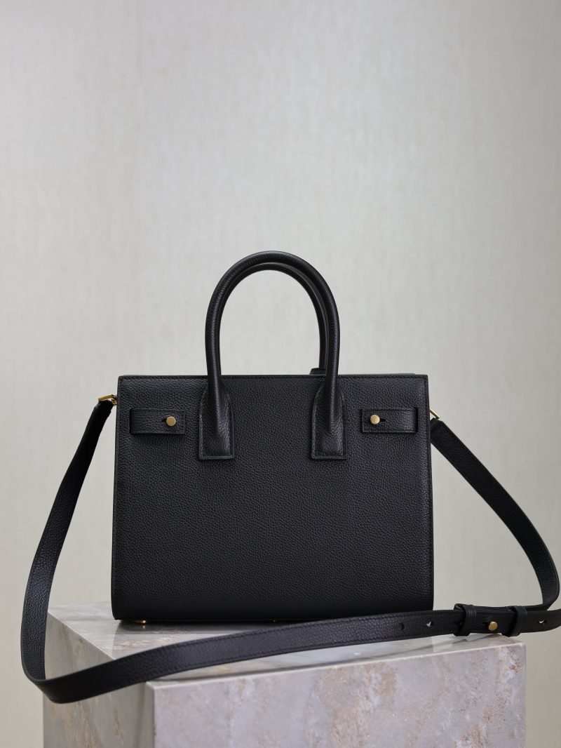 Sac De Jour Nano 26cm Black Grain Cowhide GHW