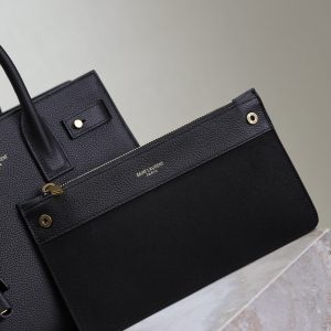 Sac De Jour Nano 26cm Black Grain Cowhide GHW