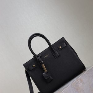 Sac De Jour Nano 26cm Black Grain Cowhide GHW
