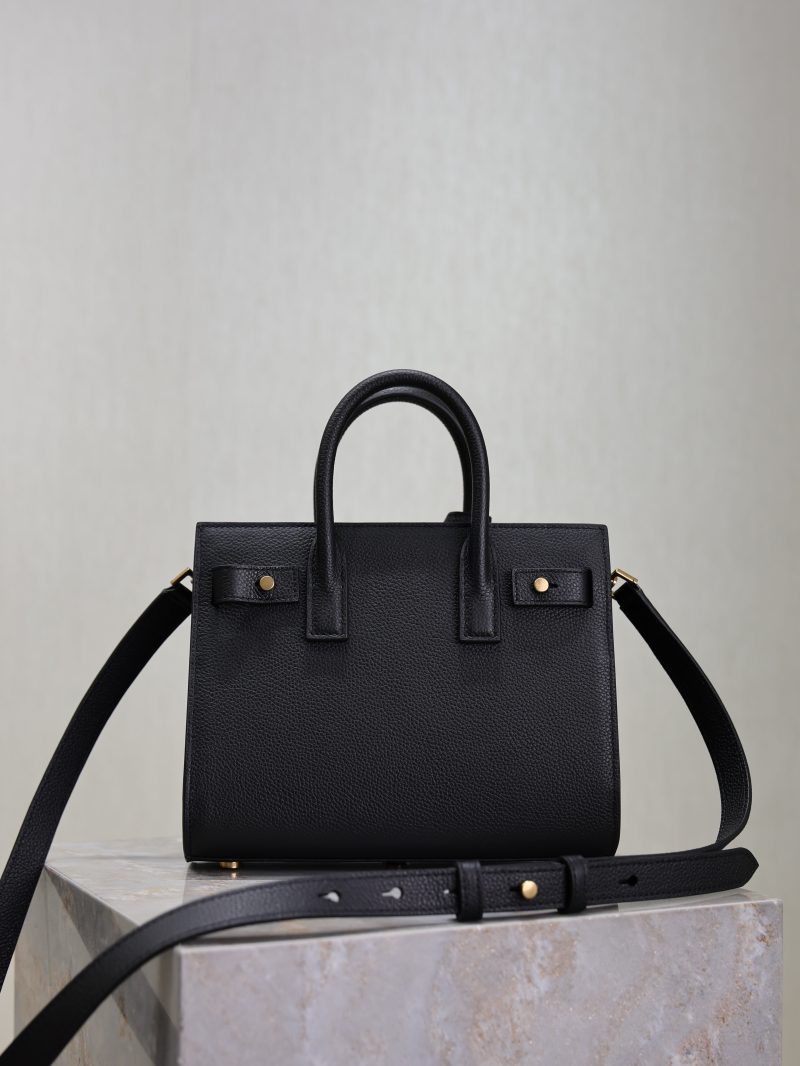 Sac De Jour Nano 22cm Black Grain Cowhide GHW