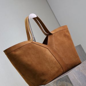 Y Tote Bag Brown Suede