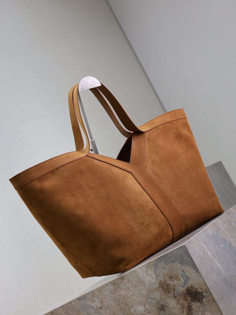 Y Tote Bag Brown Suede