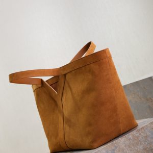 Y Tote Bag Brown Suede