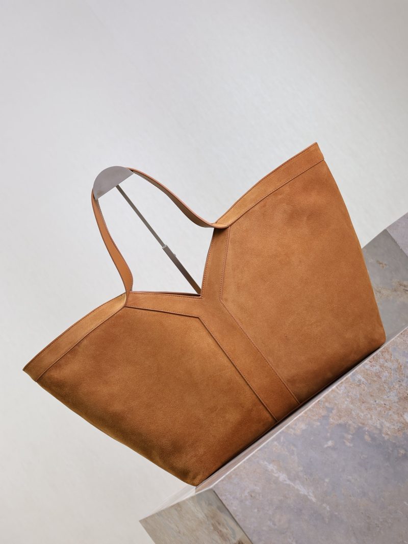 Y Tote Bag Brown Suede