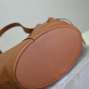 Y Large Leather HOBO Bag Caramel Leather