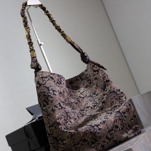 AMALIA Tote Bag 40cm Jacquard Frabic GHW