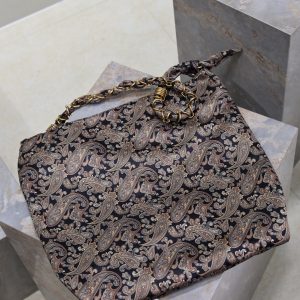 AMALIA Tote Bag 40cm Jacquard Frabic GHW