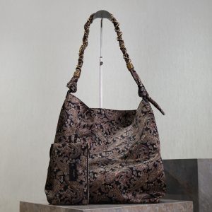 AMALIA Tote Bag 40cm Jacquard Frabic GHW