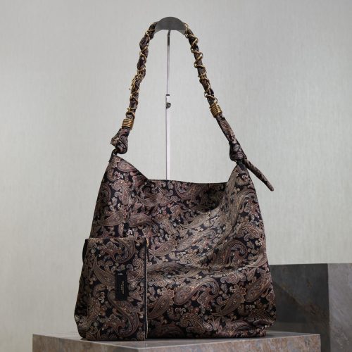 AMALIA Tote Bag 40cm Jacquard Frabic GHW